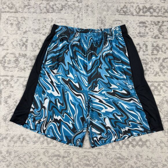 Under Armour Shorts Loose Train Stretch 2.0 Blue Drawstring Men’s Size Medium - Picture 1 of 6